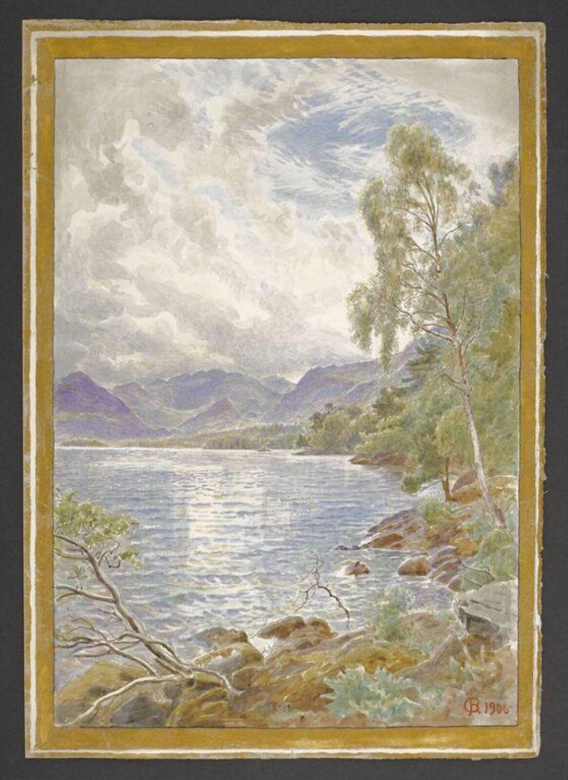 Watercolour, Bertram Potter, 1906
