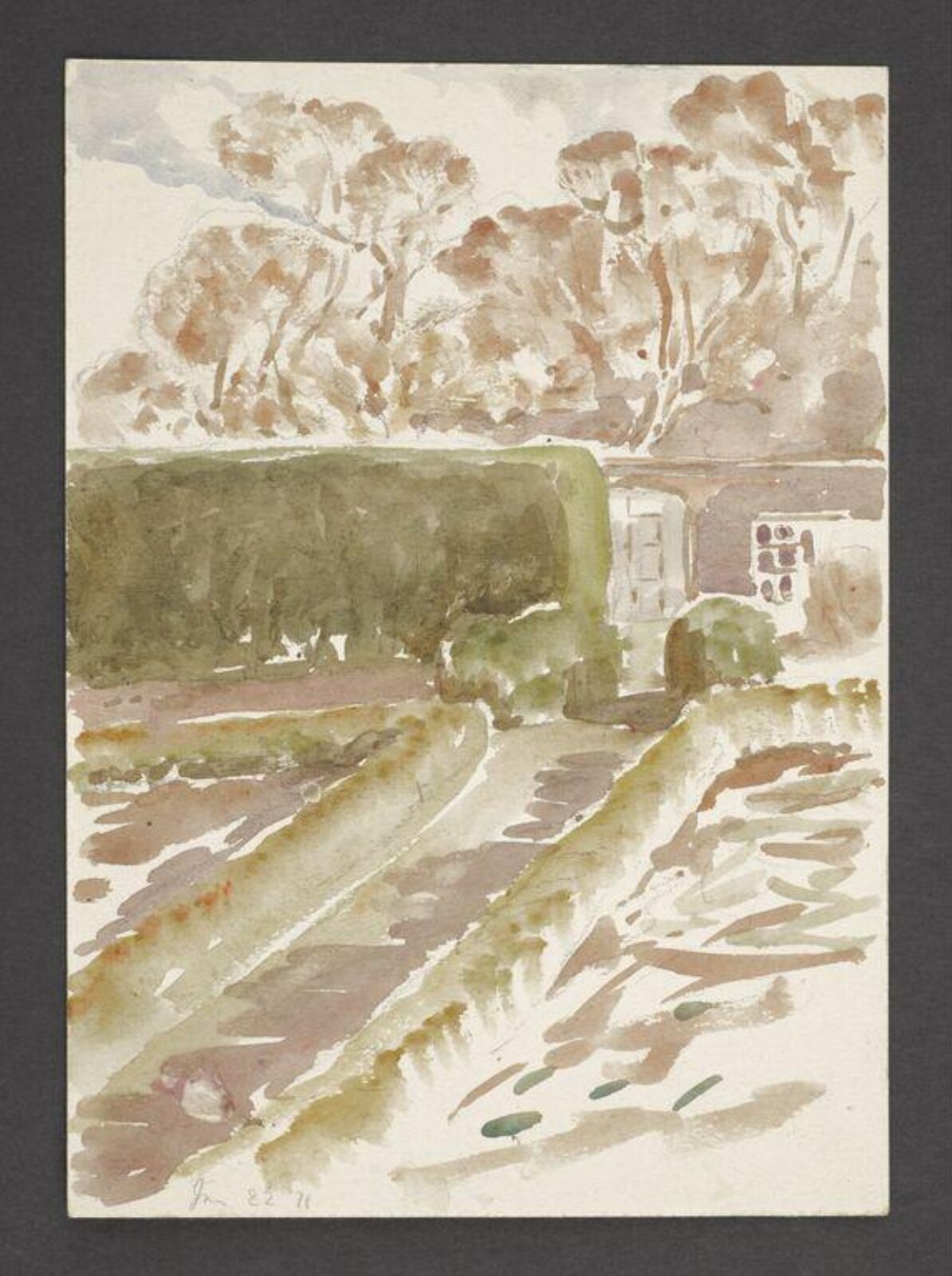 Watercolour, Beatrix Potter, 22 January 1911