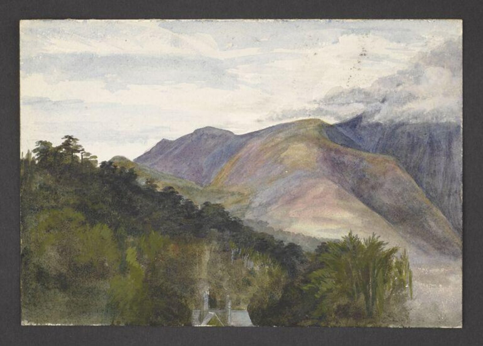 Study of a mountain ridge, Beatrix Potter, ca.1885-1905