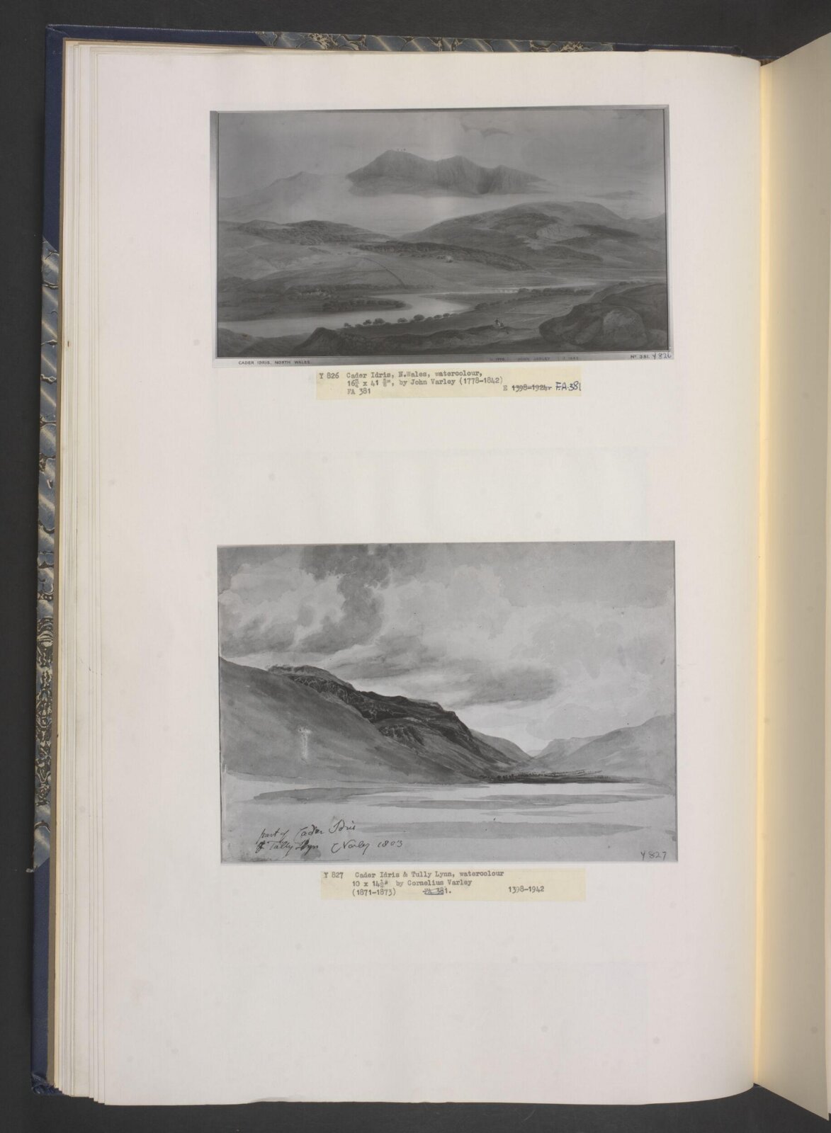Cader Idris, North Wales, John Varley, ca. early 19th century
