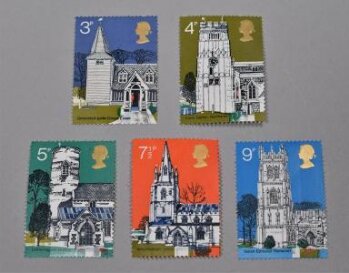 Village church commemorative stamps