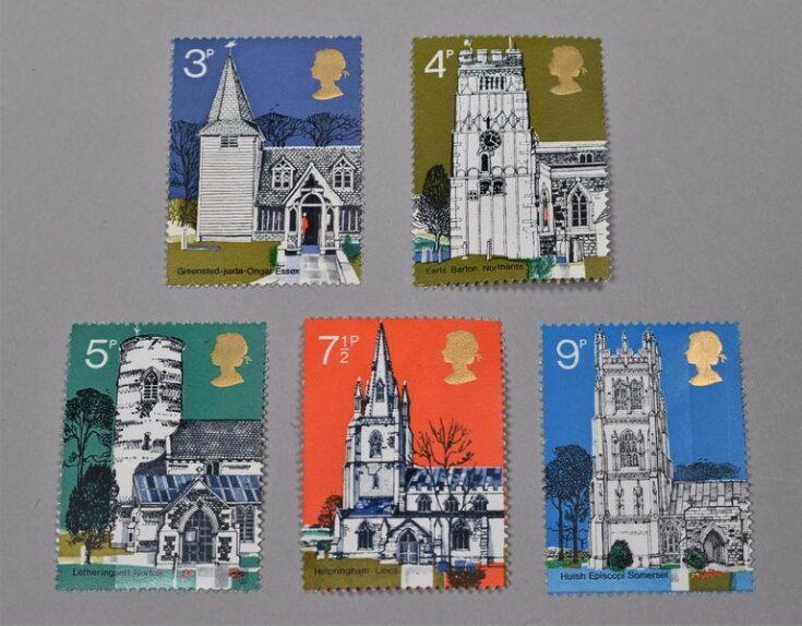 Village church commemorative stamps image