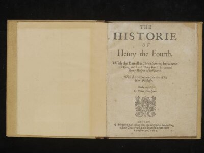 The Historie of Henry the Fourth