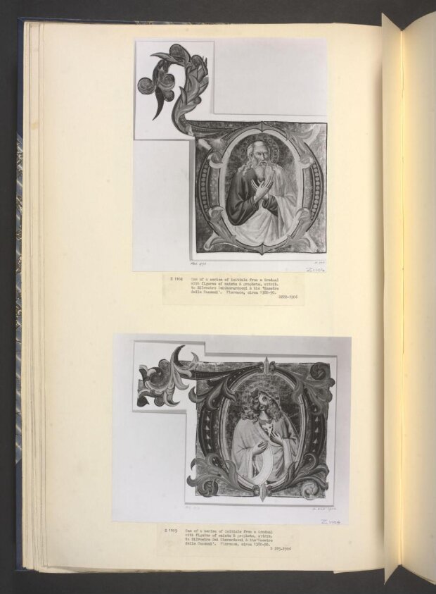 Historiated initial from a Gradual for the Camaldolese monastery of San Michele a Murano (1392 -1399) by Don Silvestro dei Gherarducci