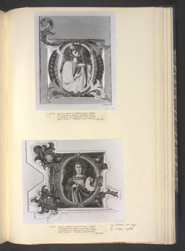 Historiated initial from a Gradual for the Camaldolese monastery of San Michele a Murano (1392 -1399) by Don Silvestro dei Gherarducci