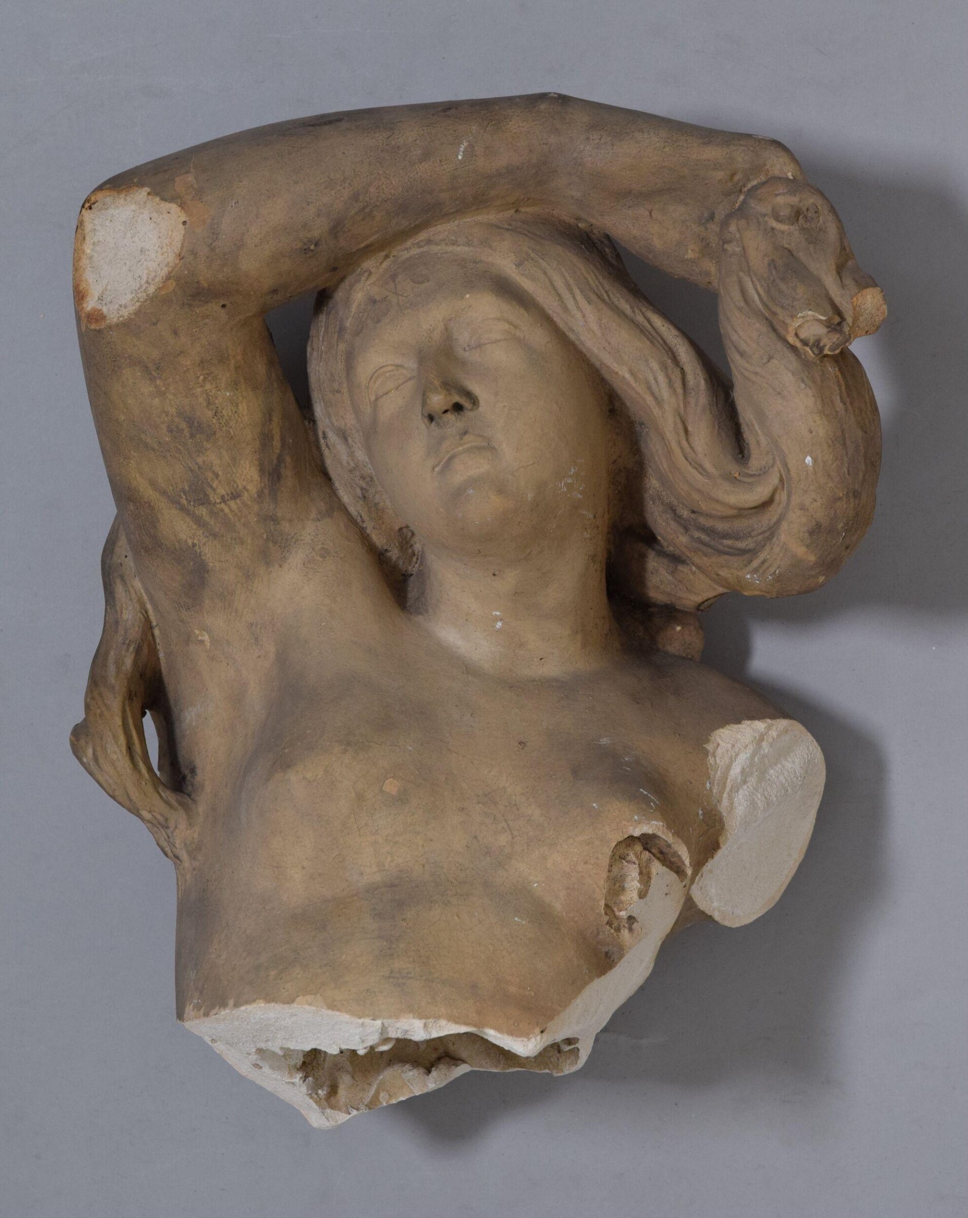 Seated female figure, Aegle, George Gammon Adams, ca. 1850 - 1898