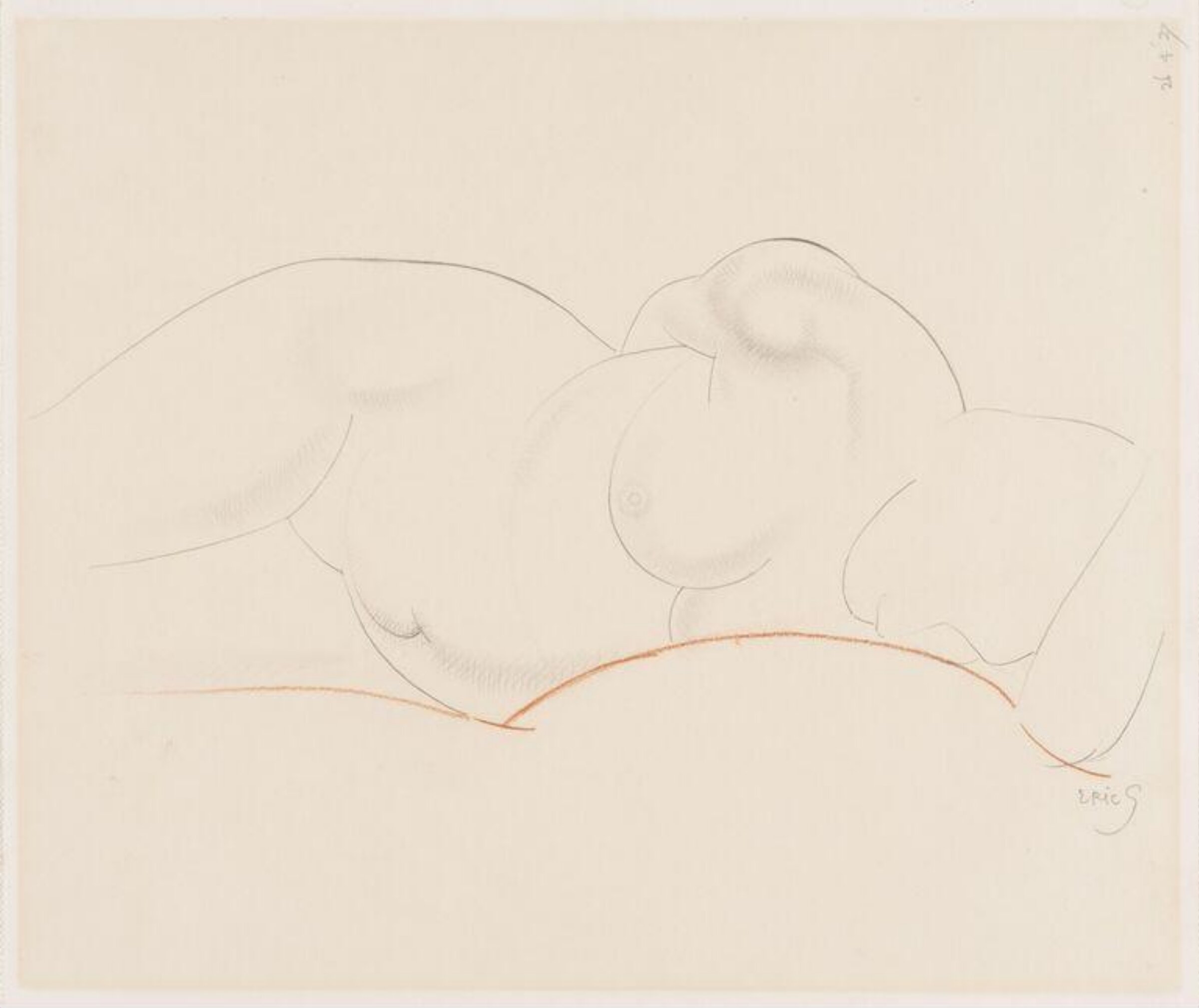 drawing, Eric Gill, 26 April 1927