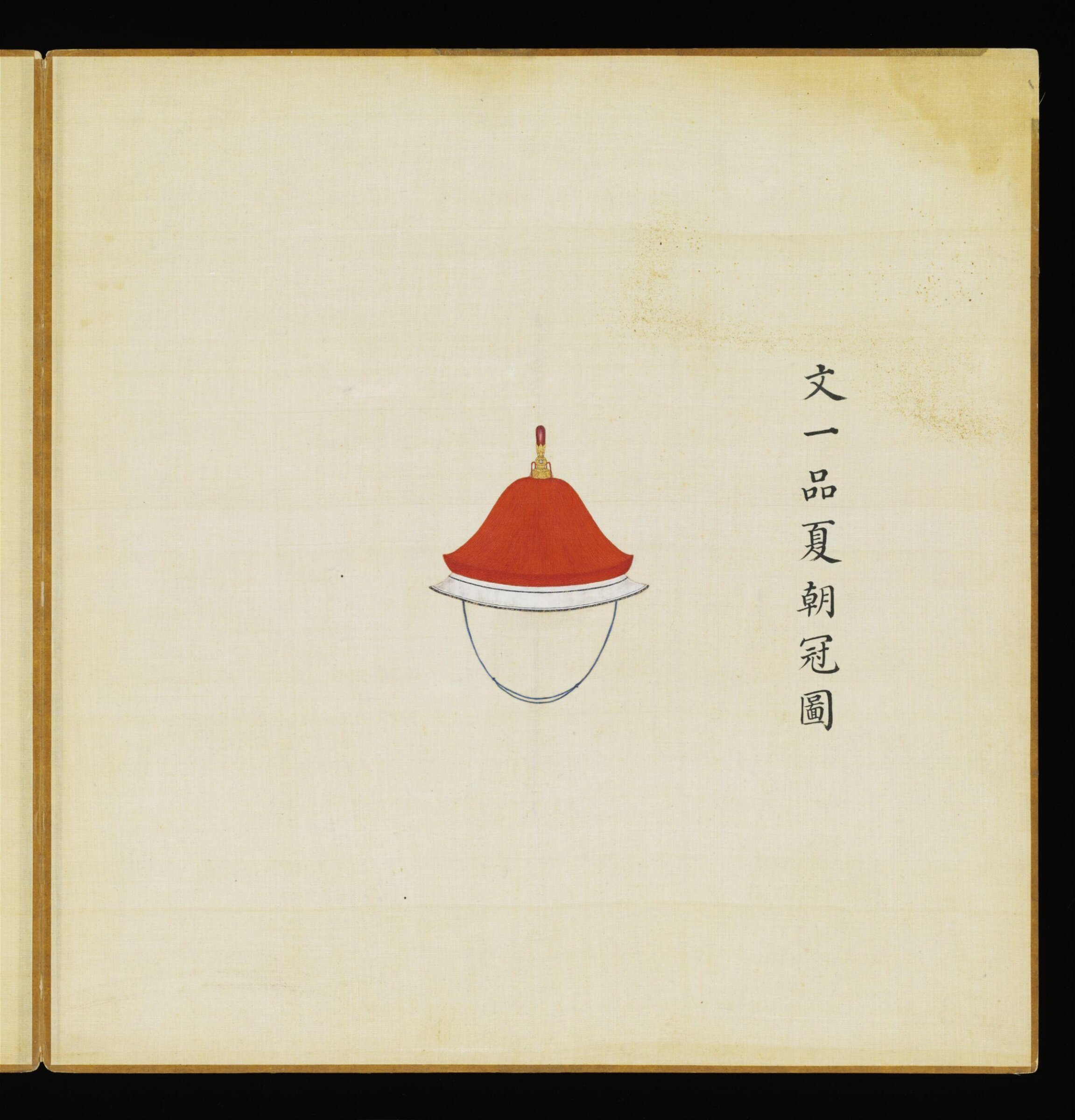 The Summer Court Cap Worn by Civil Officials of the 1st Rank, Leng Jian, 1736-1795
