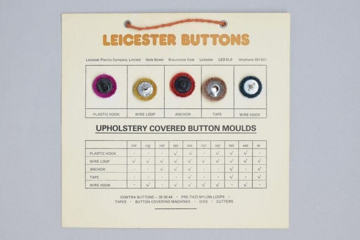 Button Line Card Button Card | Unknown | V&A Explore The Collections