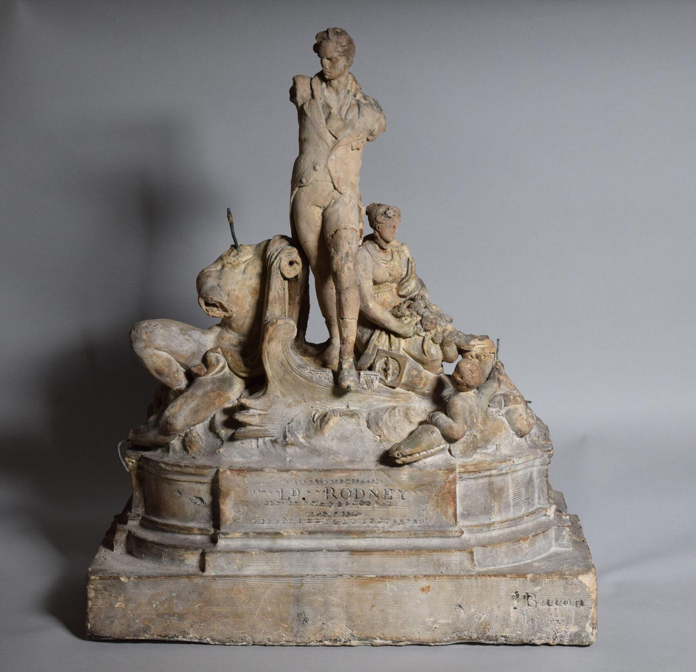 Model for a monument to Lord Rodney, John Bacon the younger, 1810