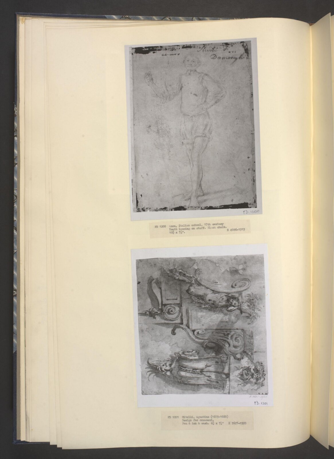 Designs for consoles, Agostino Mitelli, first half 17th century