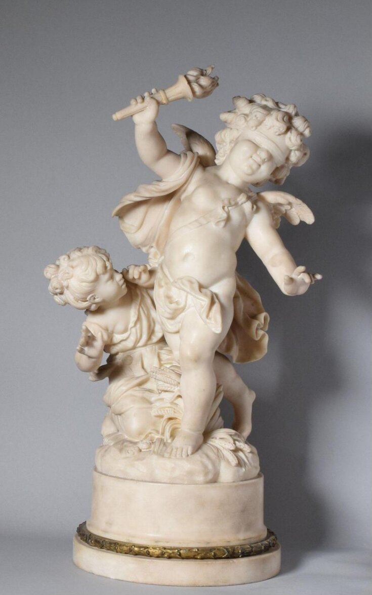 Cupid blindfolded, carrying a torch, Bouchardon, Edme