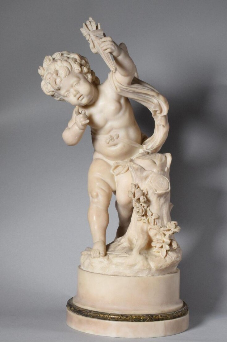 Cupid blindfolded, holding a quiver top image