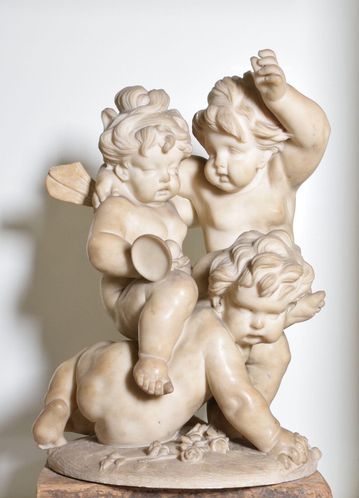Three Children Playing ('Infant Bacchanals'), Bouchardon, 18th century
