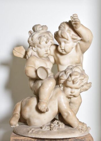 Cupid blindfolded, carrying a torch, Bouchardon, Edme