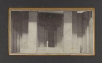 Photograph of Gordon Craig's Hamlet set model