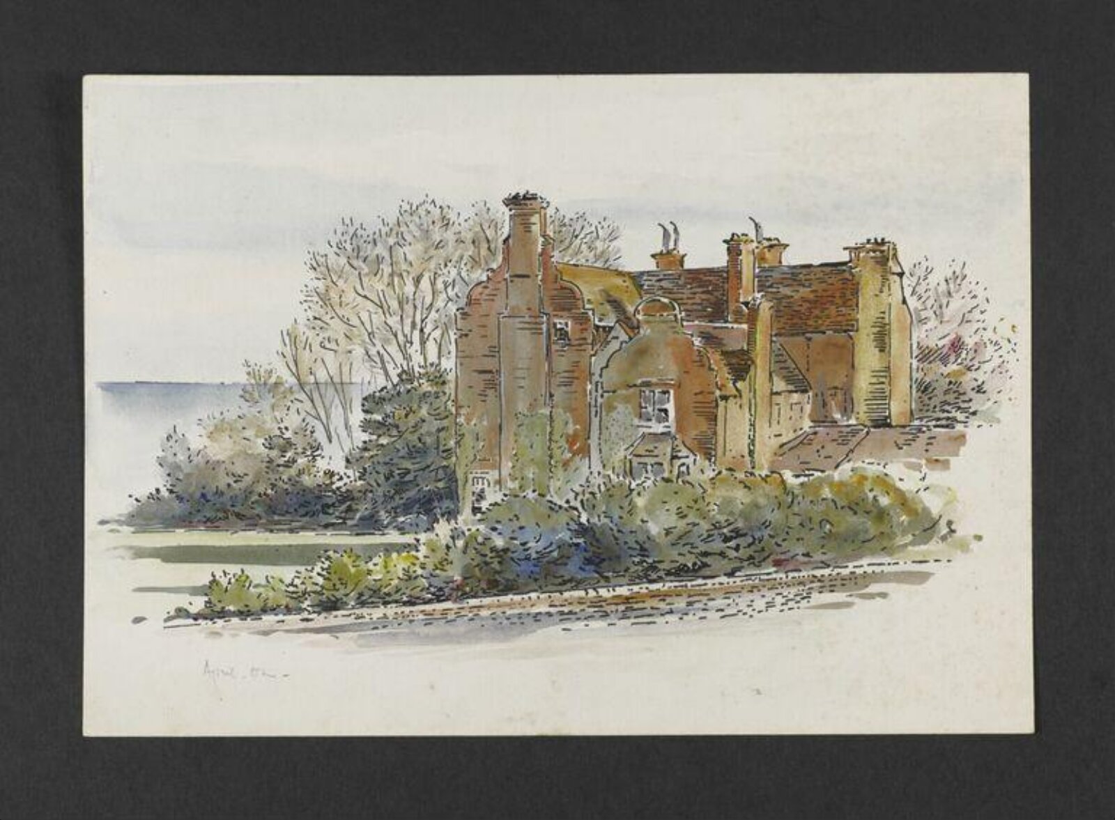 Watercolour, Bertram Potter, April 1902