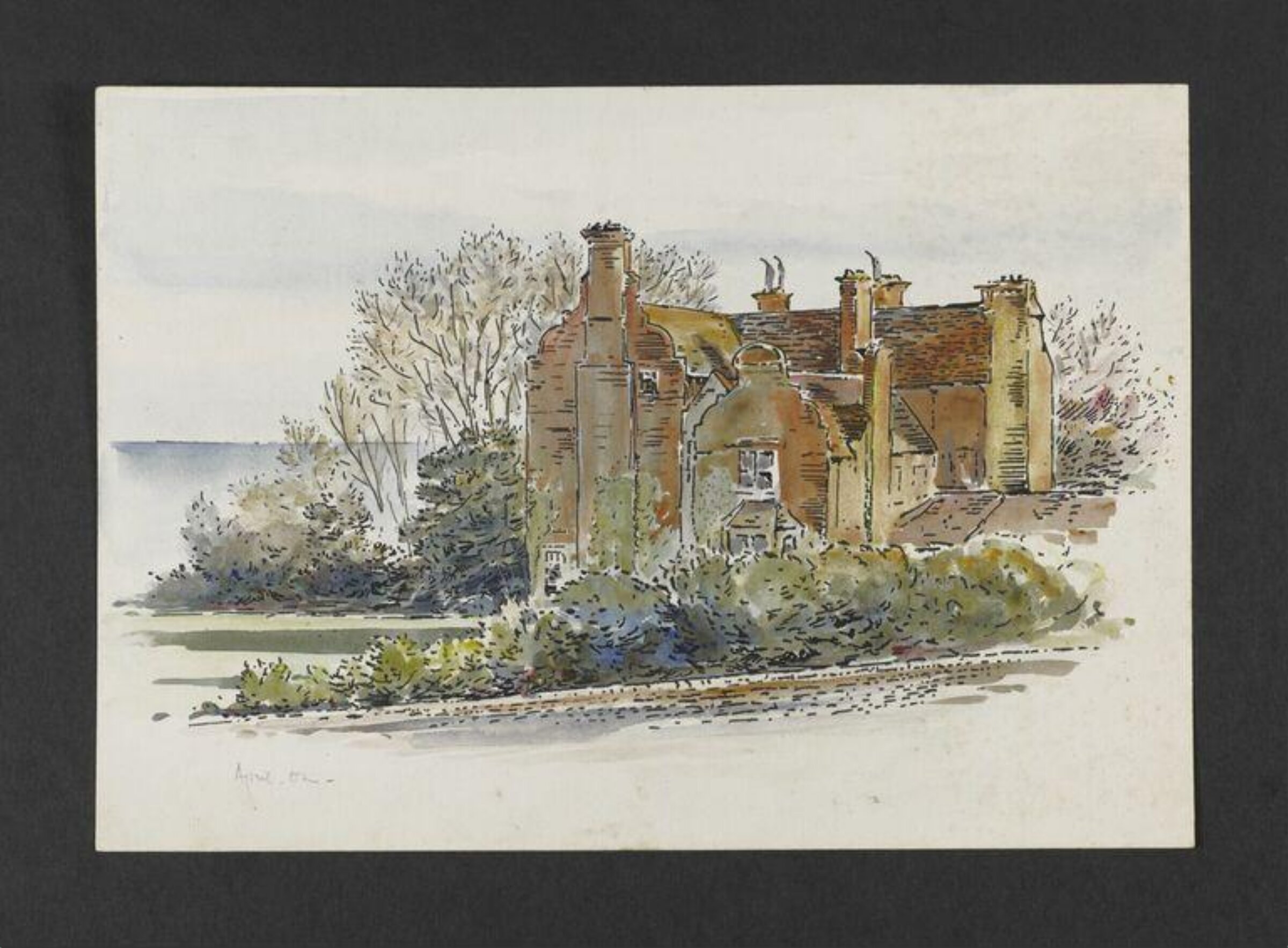 Watercolour, Bertram Potter, April 1902