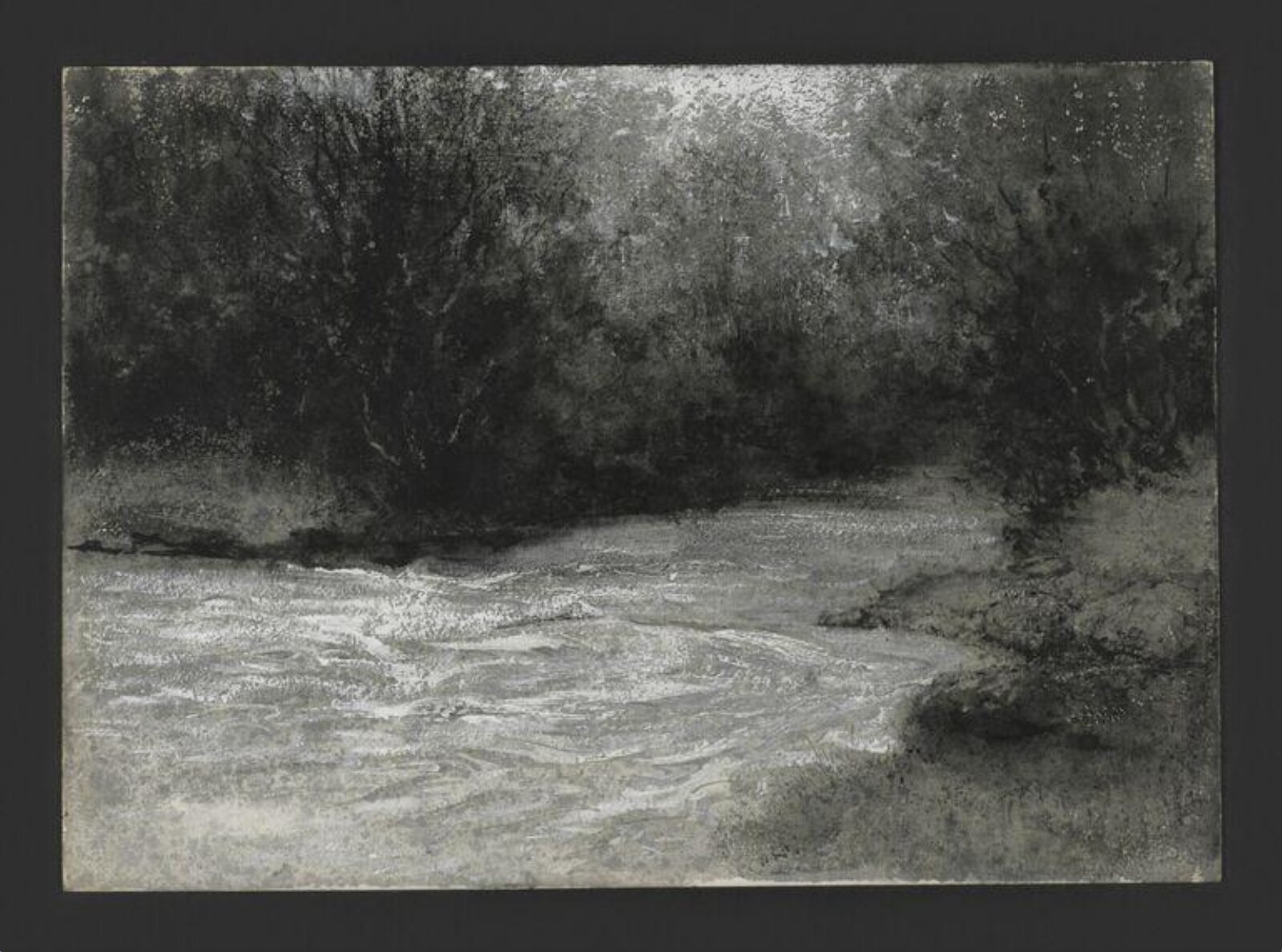 A burn in flood, Bertram Potter, 1916