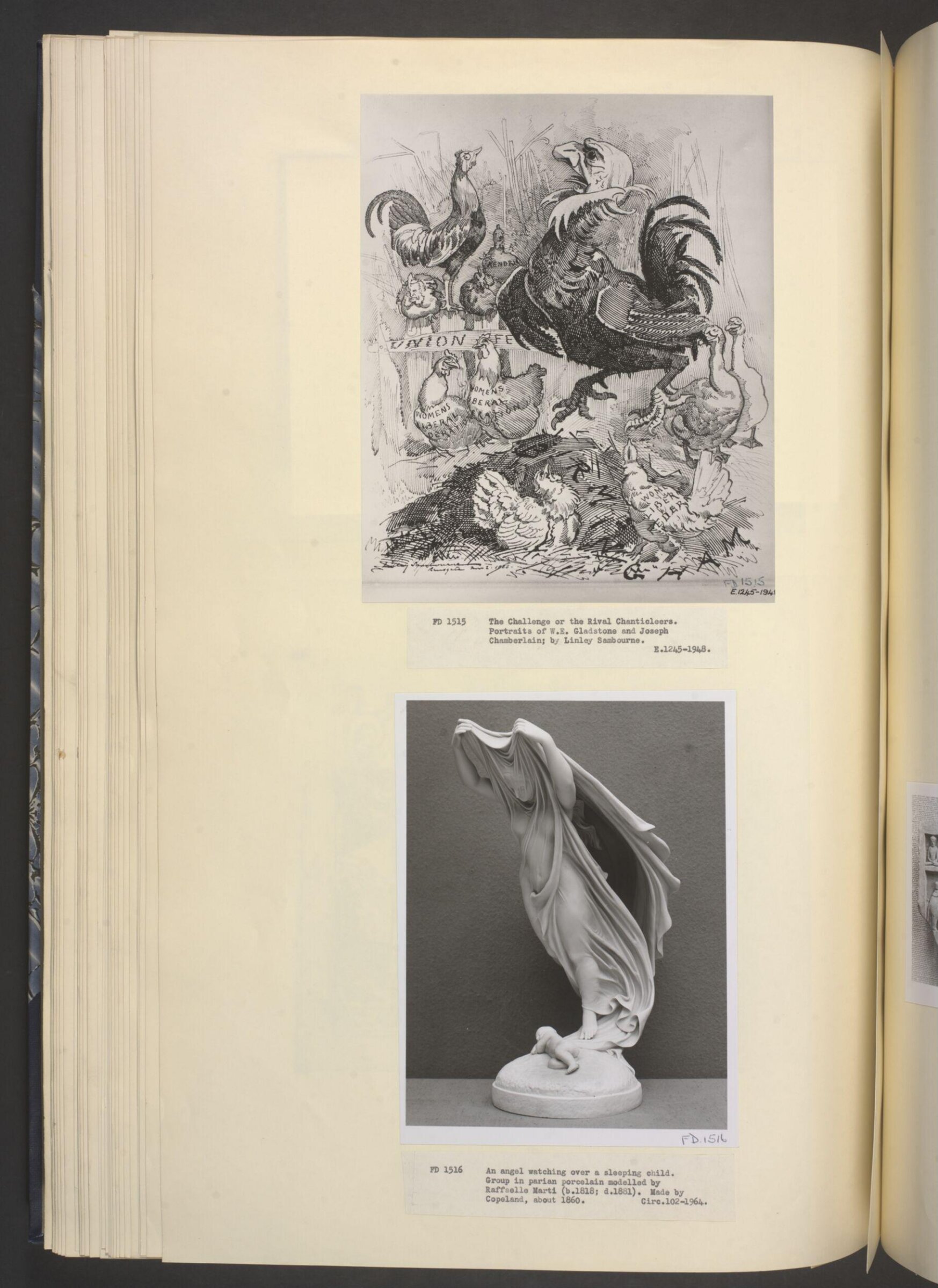 The Challenge, or the Rival Chanticleers, Edward Linley Sambourne, 2 Nov 1888