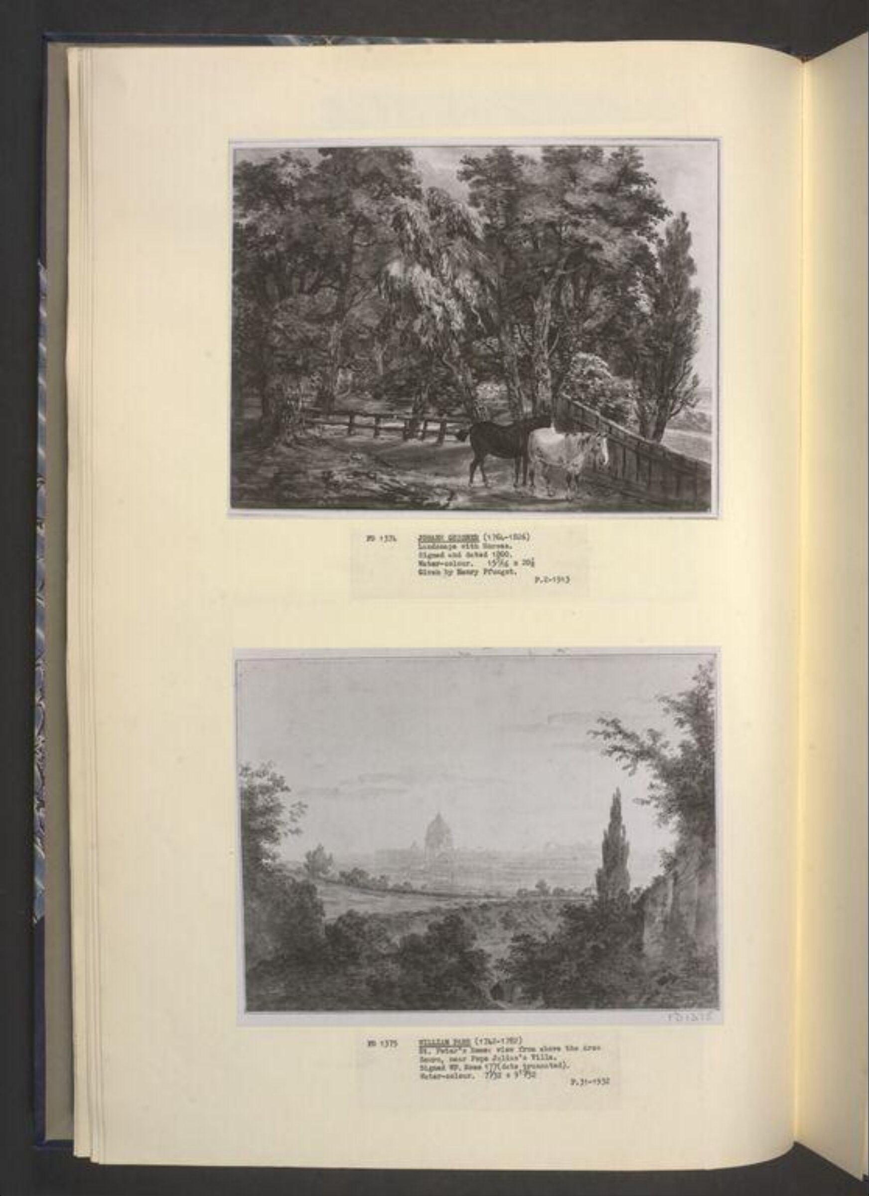 Landscape, with Horses, Gessner, 1800