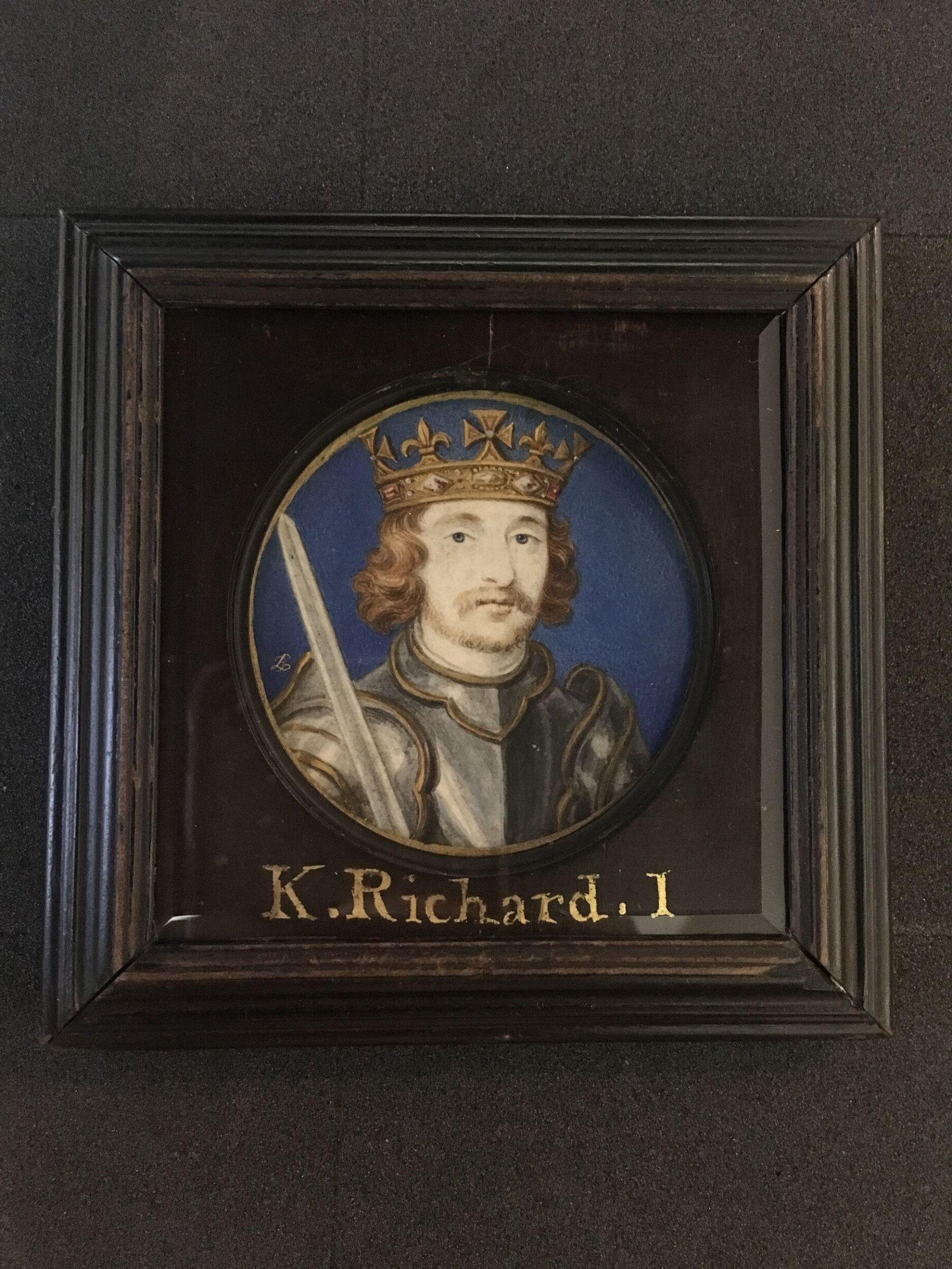 Portrait miniature of Richard I, Bernard Lens III, 1733