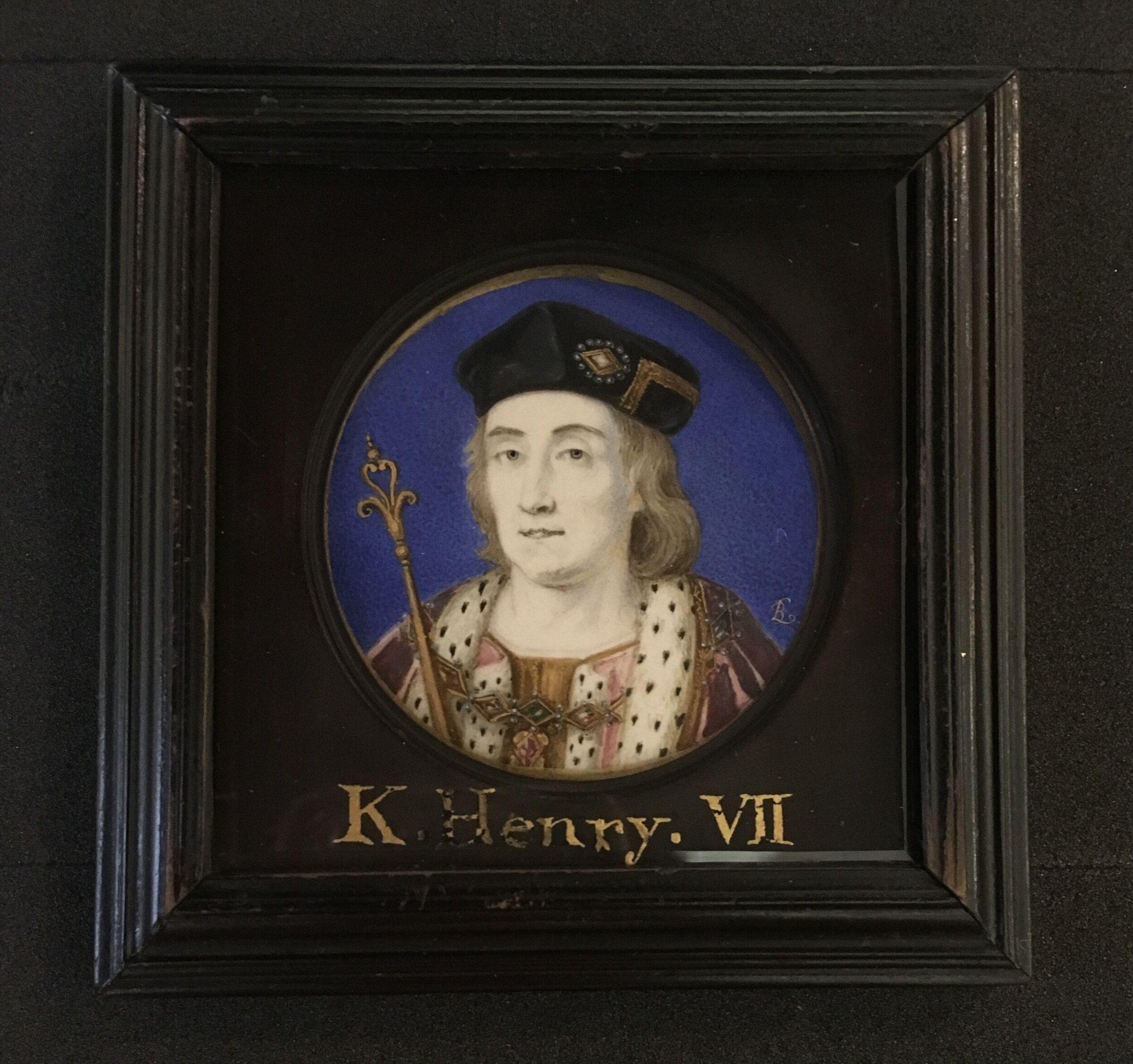 Portrait miniature of Henry VII, Bernard Lens III, 1739