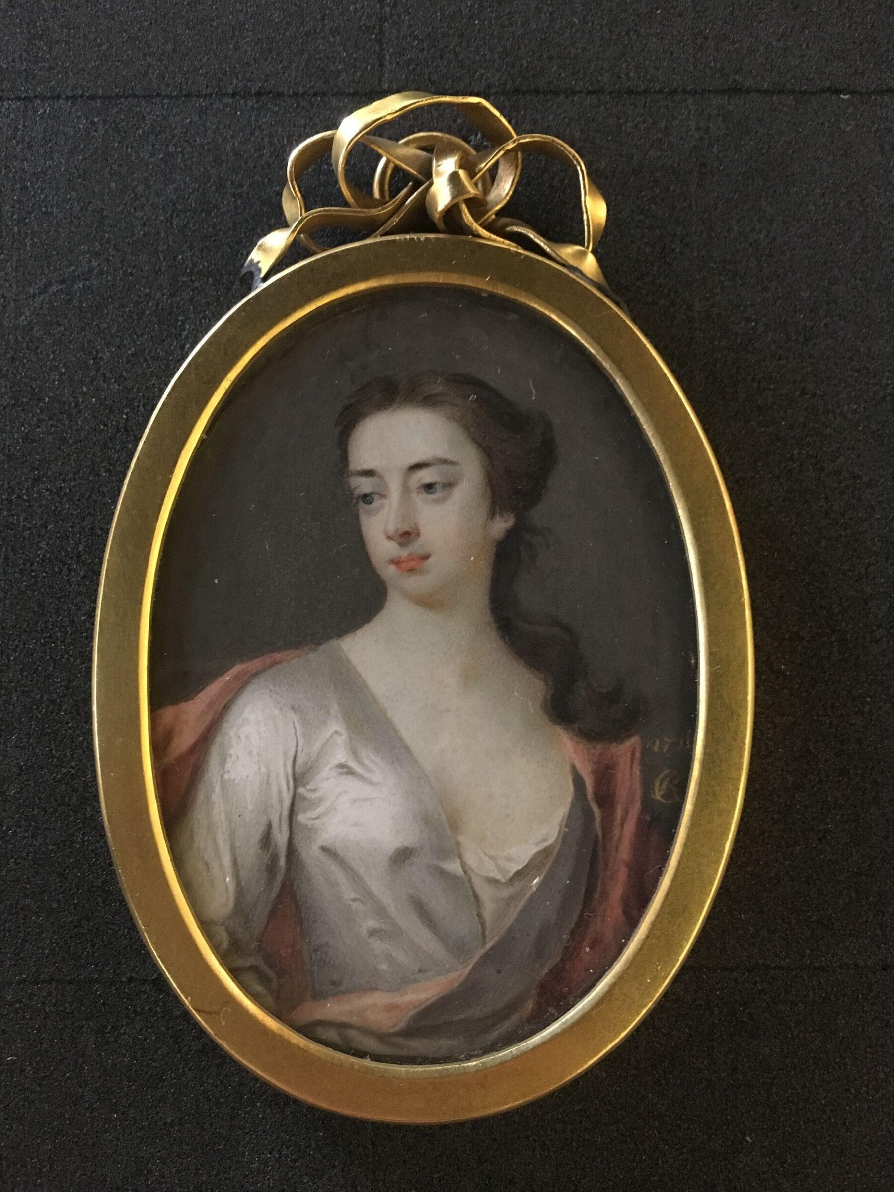 Portrait miniature of Lady Margaret Bagot, Christian Richter, 1710