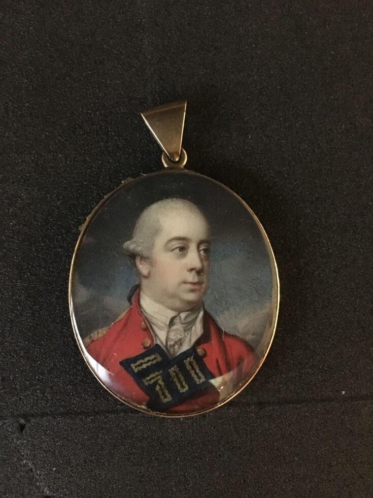 Portrait miniature of an unknown officer top image