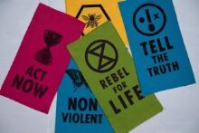 Extinction Rebellion fabric patch thumbnail 1