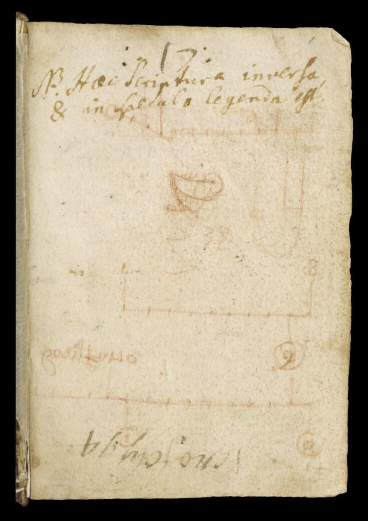 Notebook of Leonardo da Vinci (1452-1519), vol. III; known as Codex Forster III top image