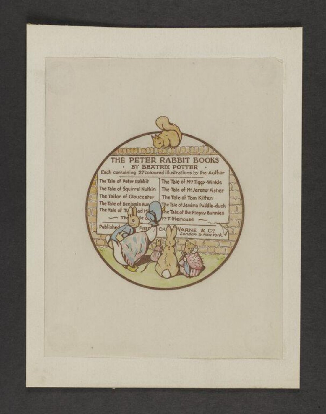 Potter, Beatrix, Peter Rabbit's Painting Book