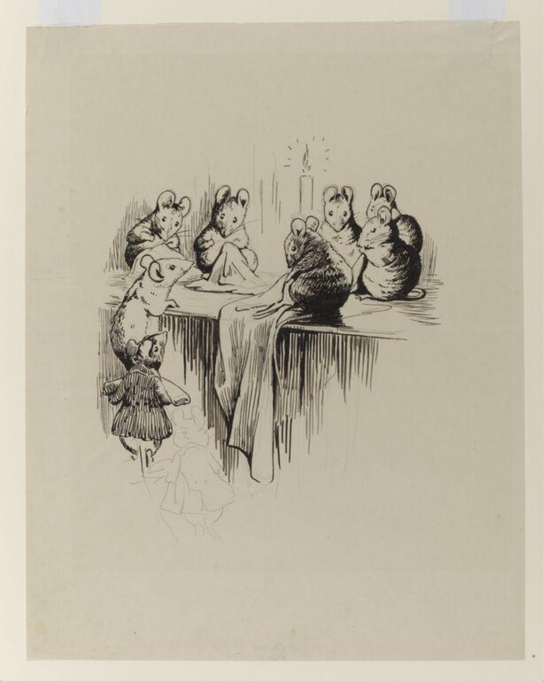 Potter, Beatrix, Mice sewing by candlelight