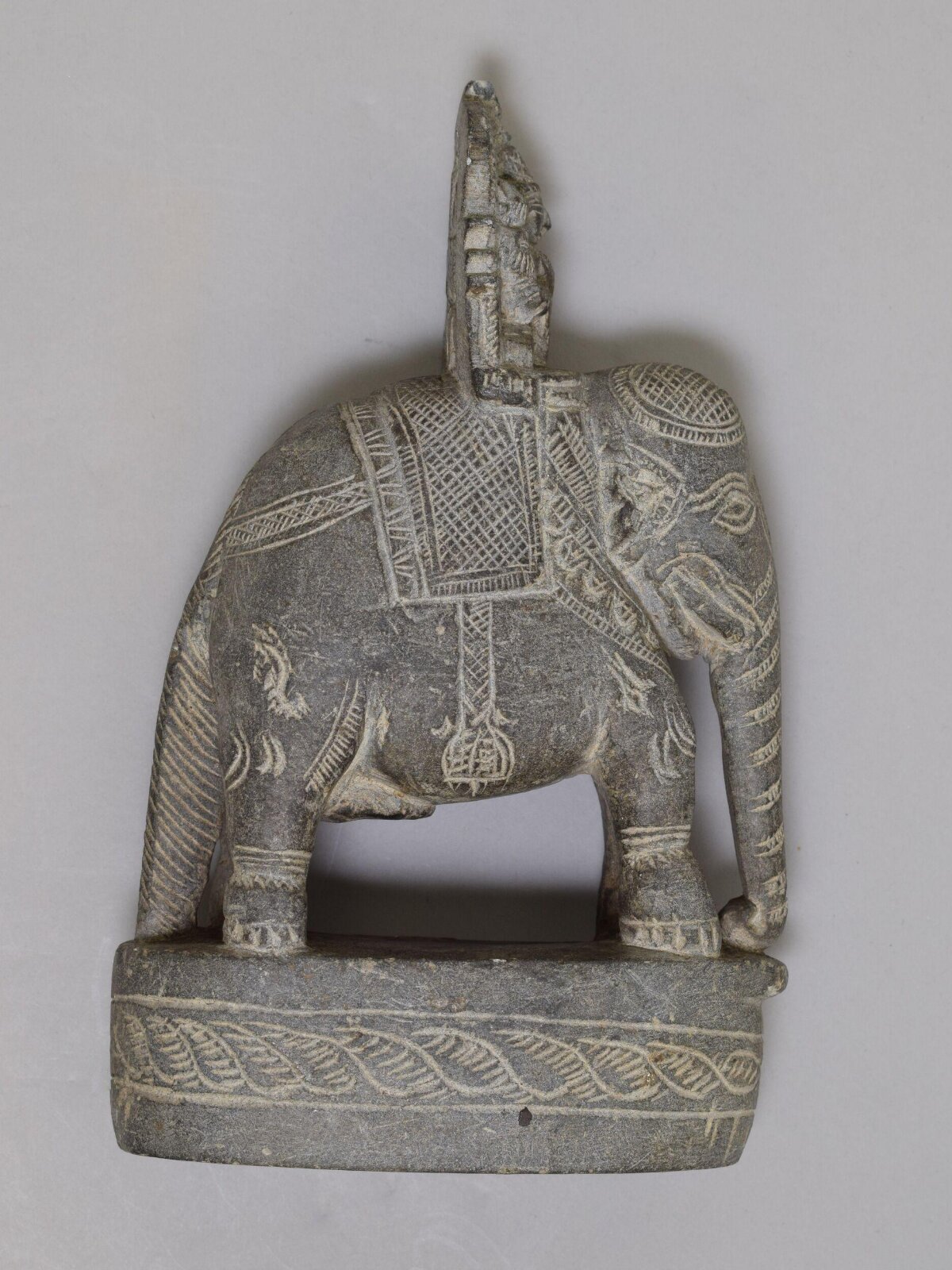 Indra on his elephant Airavata, ca. mid 19th century