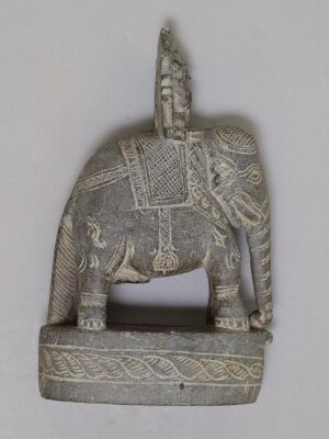 Indra on his elephant Airavata, ca. mid 19th century