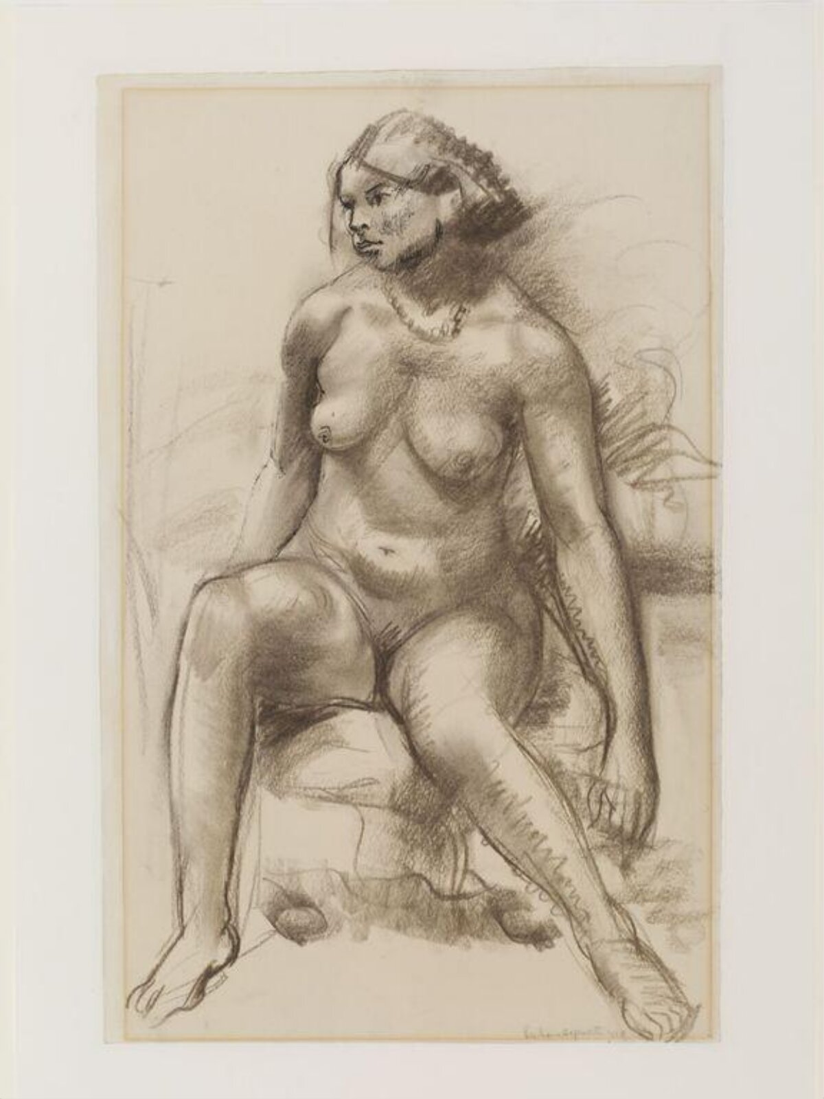 Seated female nude, Barbara Hepworth, 1928