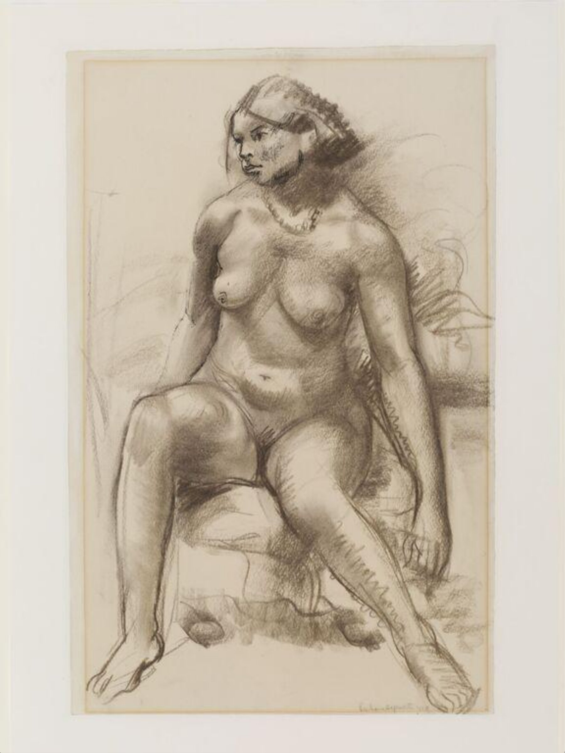 Seated female nude, Barbara Hepworth, 1928