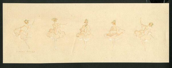 Adeline Genée in her solo from 'Die Rose von Schiras'