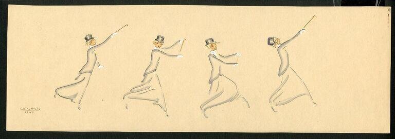 Adeline Genée performing the Hunting Dance by Avery, Claire