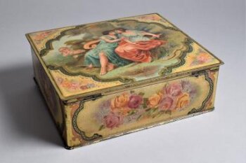 Tapestry Hankerchief Box