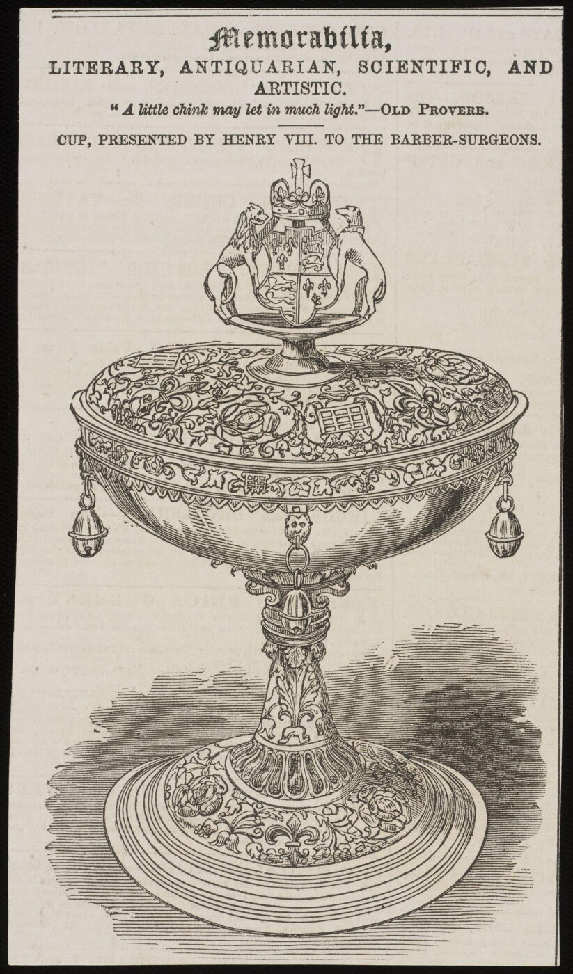 Unknown, Cup, presented by Henry VIII to the Barber-Surgeons