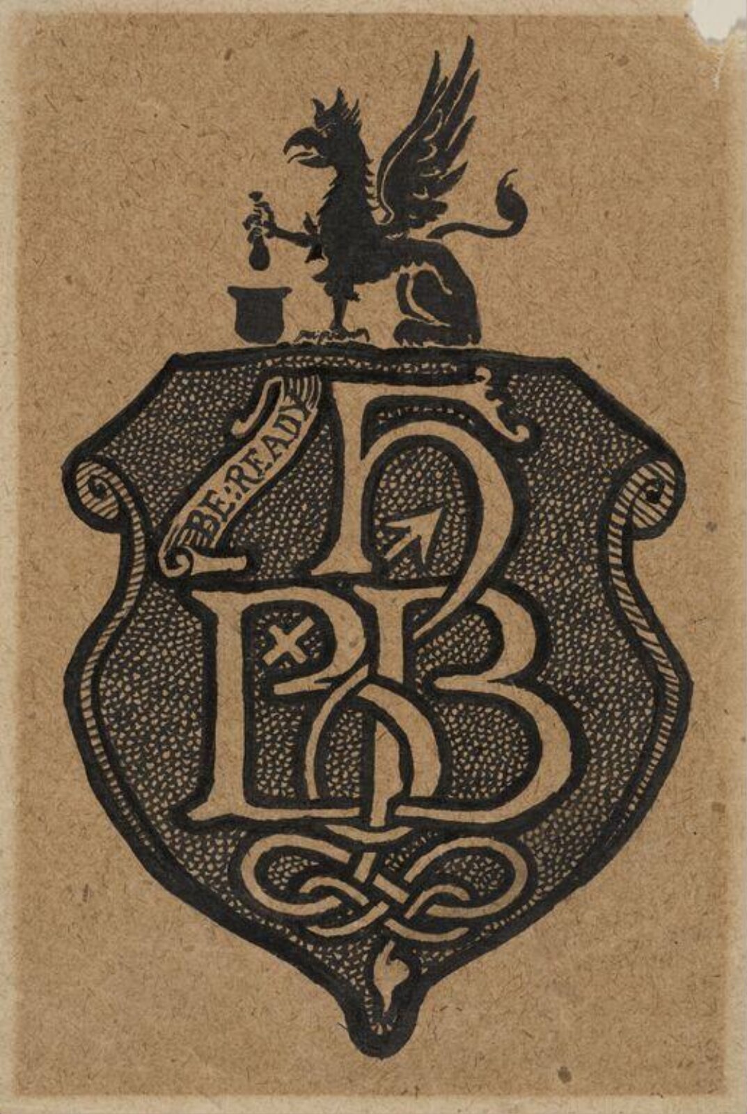 Design for the monogram 'HBB', William Henry Cooper, ca. 1880-1920
