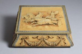 Carved Ivory Hankerchief Box