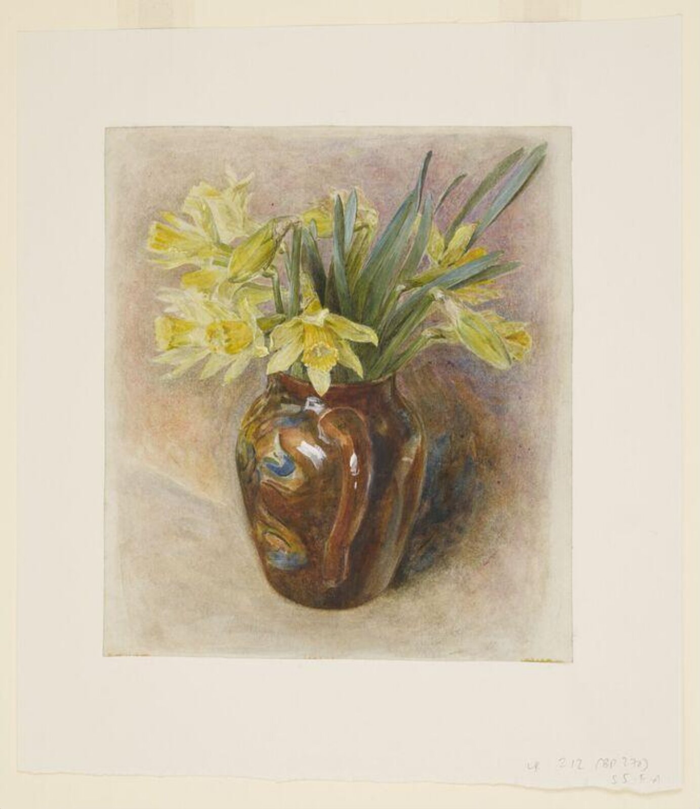 Daffodils in a jug, Beatrix Potter, ca. 1900?