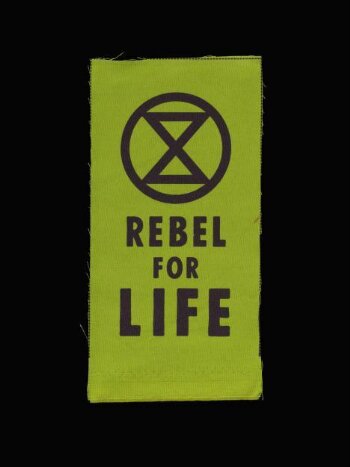 Extinction Rebellion fabric patch