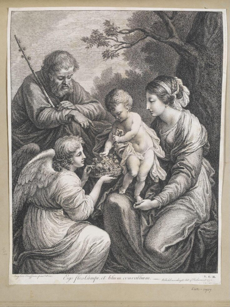 The Holy Family with an angel top image