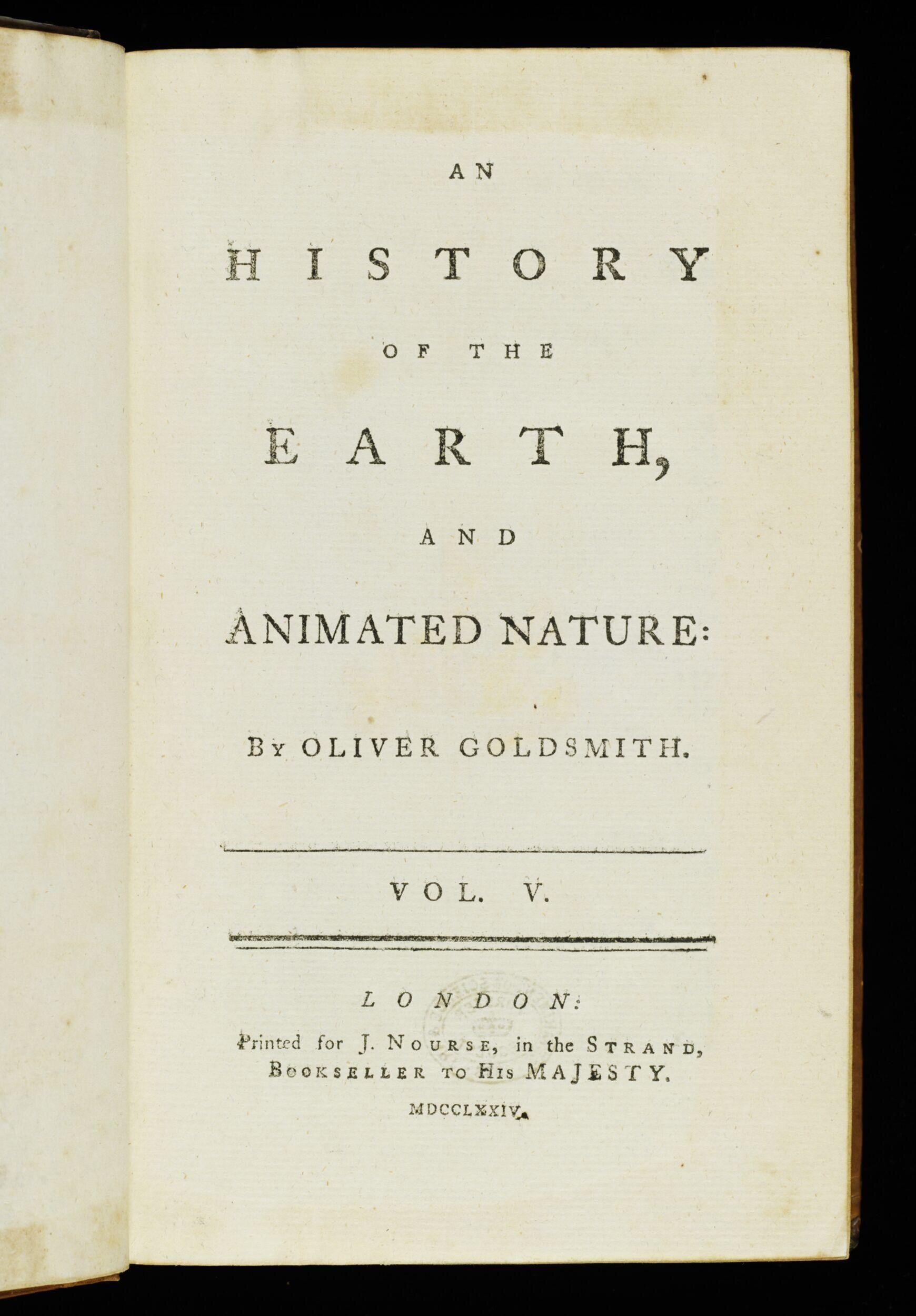 An history of the earth, and animated nature