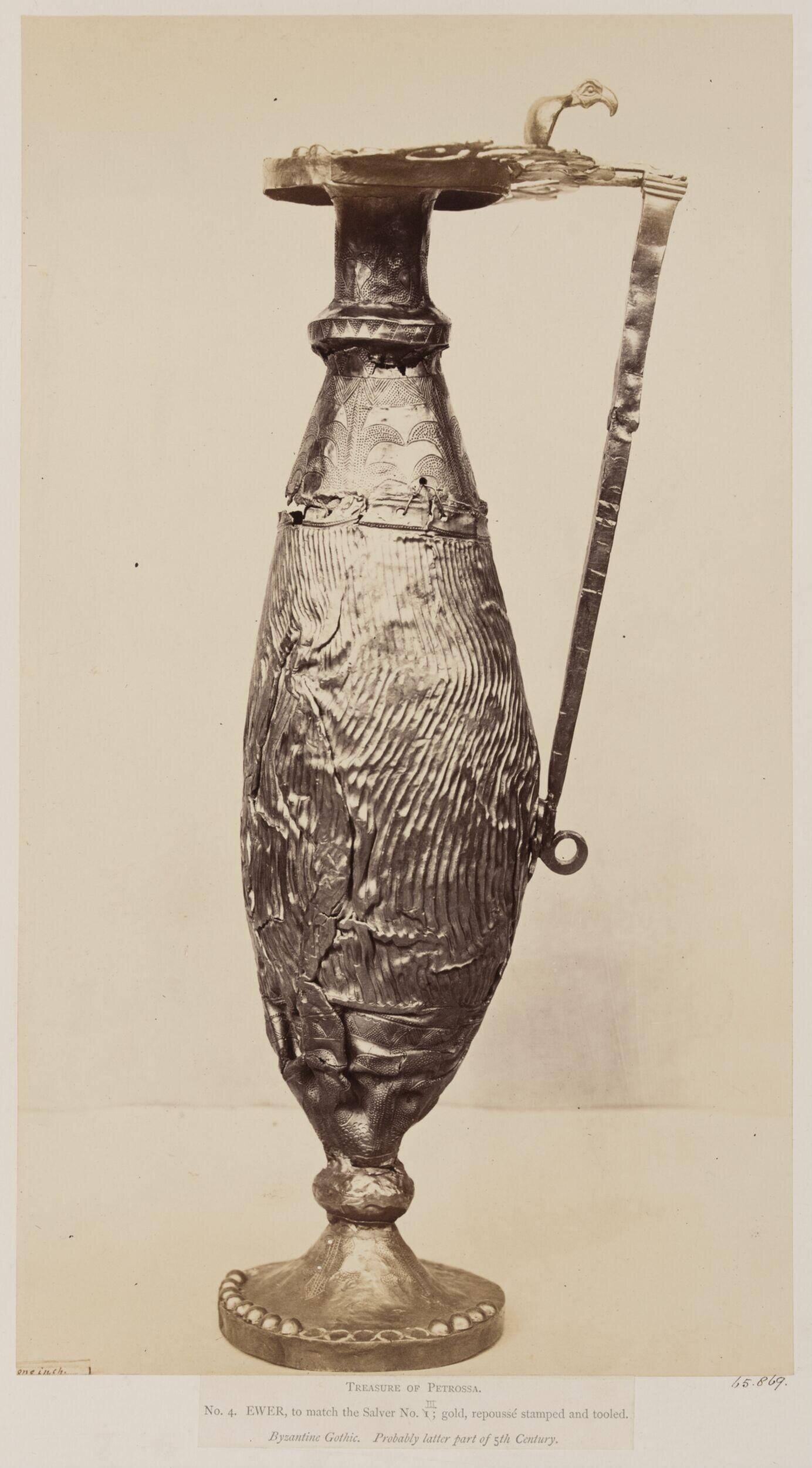 Ewer, gold, Byzantine Gothic, late 5th century