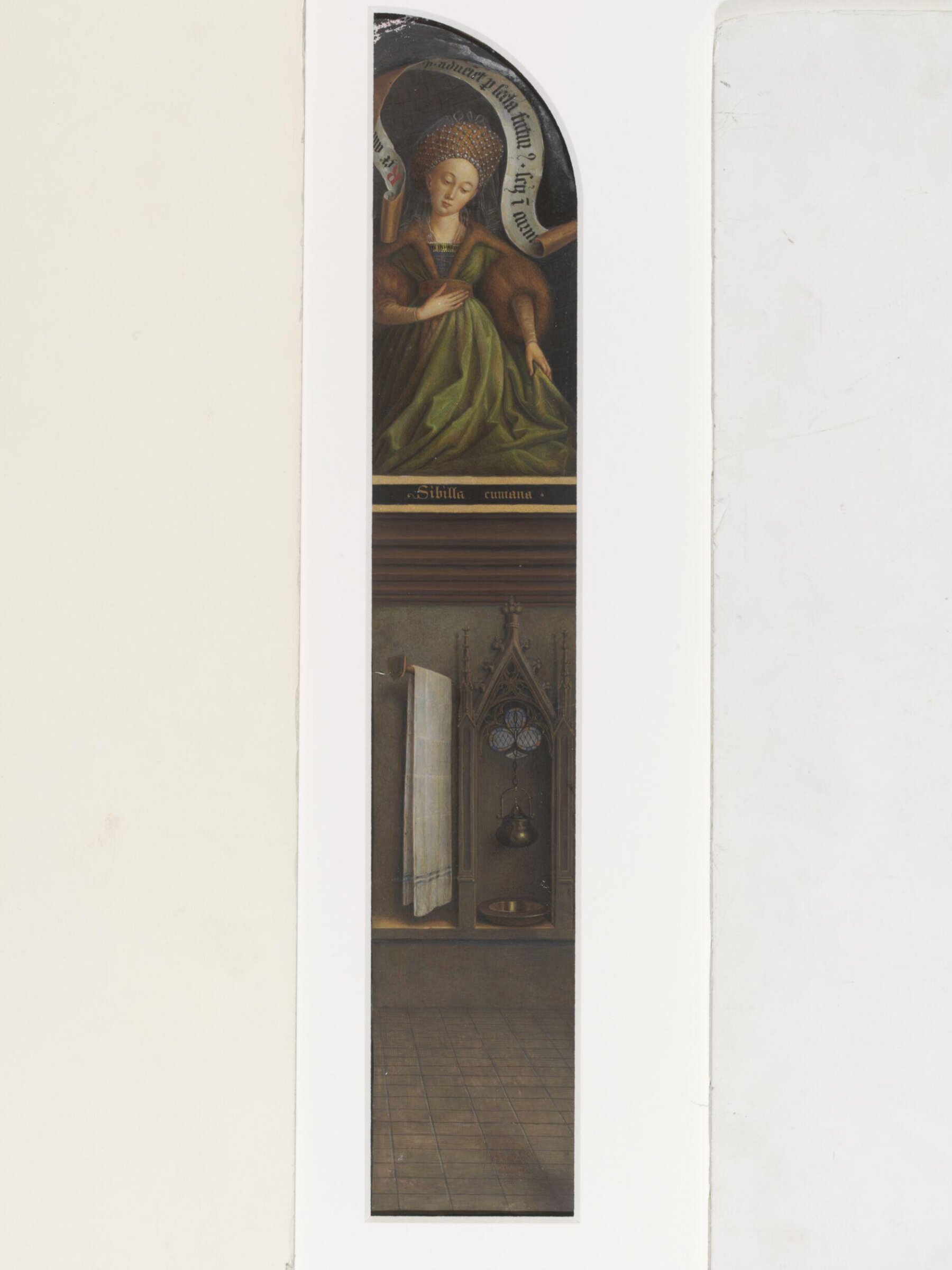 Copy of a detail of the Ghent Altarpiece, Sibyl of  Cumaea, by Hubert and Jan van Eyck in the church of St Bavon, Ghent, Christian Schultz, 1860s