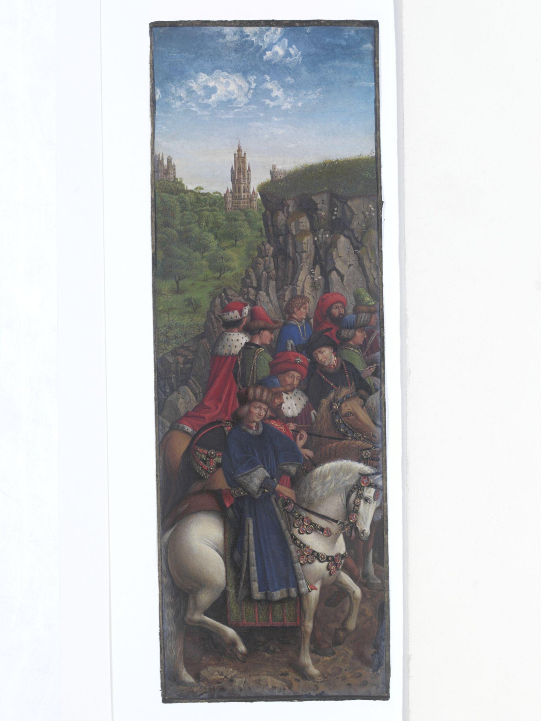 Copy of a detail of the Ghent Altarpiece, The Just Judges, by Hubert and Jan van Eyck in St Bavon, Ghent., Christian Schultz, 1860s